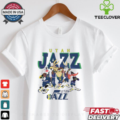 Utah Jazz Looney Tunes characters NBA basketball shirt