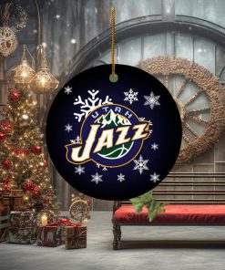 Utah Jazz NBA 2023 Holiday Gifts Custom Name Christmas Ornament