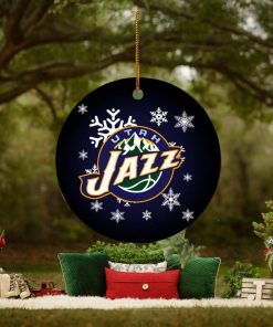 Utah Jazz NBA 2023 Holiday Gifts Custom Name Christmas Ornament