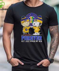 Utah Jazz Nba Snoopy And Charlie Brown Forever Not Just When We Win Shirt