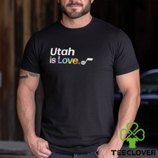 Utah Jazz is love city pride team logo hoodie, sweater, longsleeve, shirt v-neck, t-shirt