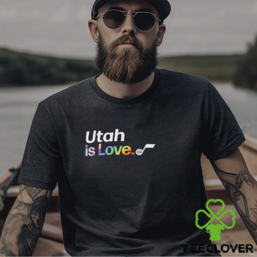 Utah Jazz is love city pride team logo hoodie, sweater, longsleeve, shirt v-neck, t-shirt