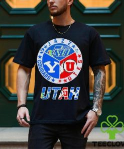 Utah Sports Teams, Utah Jazz, Utah Utes And Cougars T Shirt