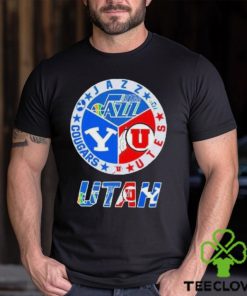 Utah Sports Teams, Utah Jazz, Utah Utes And Cougars T Shirt