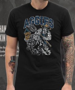 Utah State Aggies Mascot Football Skeleton T Shirt