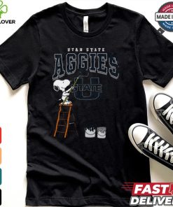 Utah State Aggies Snoopy Painting Shirt