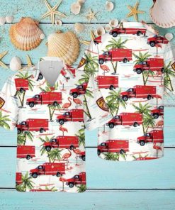 Utah Unified Fire Authority Ambulance Hawaiian Shirt Summner Vacation Shirt