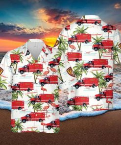 Utah Unified Fire Authority Ambulance Hawaiian Shirt Summner Vacation Shirt