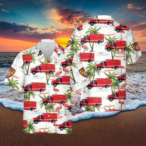 Utah Unified Fire Authority Ambulance Hawaiian Shirt Summner Vacation Shirt