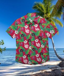 Utah Utes Floral Hawaiian Shirt