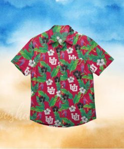 Utah Utes Floral Hawaiian Shirt