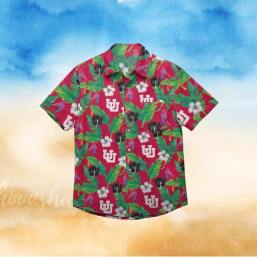 Utah Utes Floral Hawaiian Shirt