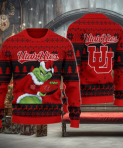 Utah Utes Grinch Ugly Christmas Sweater