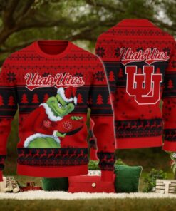 Utah Utes Grinch Ugly Christmas Sweater