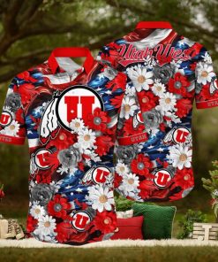 Utah Utes NCAA2 Hawaii Shirt Independence Day