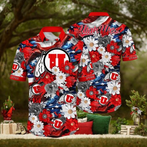 Utah Utes NCAA2 Hawaii Shirt Independence Day