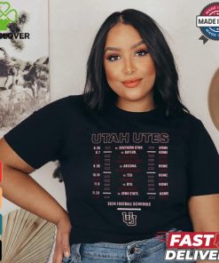 Utah Utes Red Football Schedule T Shirt