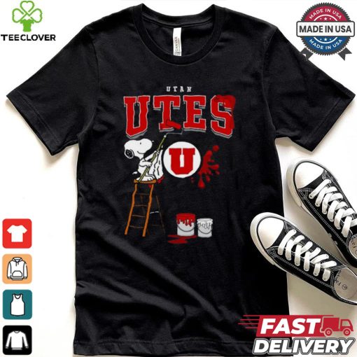 Utah Utes  Snoopy Painting Shirt