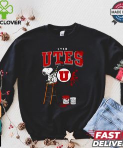 Utah Utes Snoopy Painting Shirt