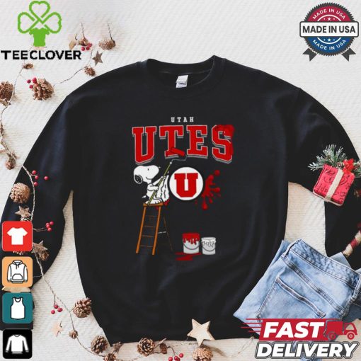 Utah Utes  Snoopy Painting Shirt