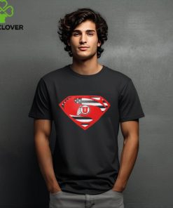 Utah Utes Superman logo shirt 2 Utah Utes Superman logo shirt