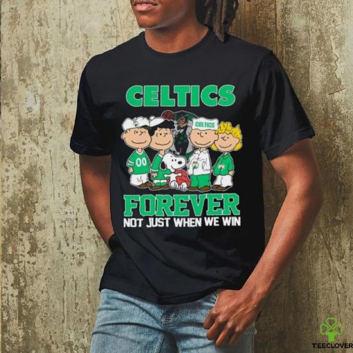 Boston Celtics X Peanuts Characters Forever Not Just When We Win Shirt