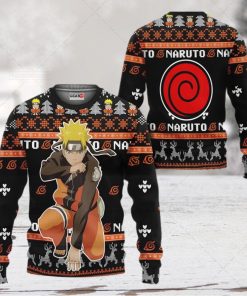 Uzumaki Naruto Anime Xmas Ugly Wool Knitted Sweater