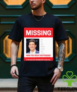 James Holzhauer Missing Have You Seen This Person If You Have Any Information Please Call Shirt