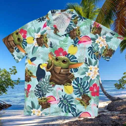 Baby Yoda Hawaiian Shirt