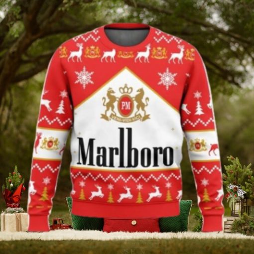 Marlboro Ugly Christmas Sweater 2023 Christmas Gift 3D Sweater