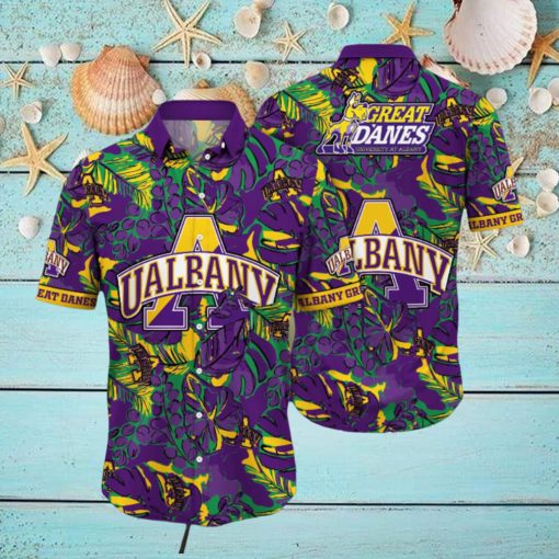 Albany Great Danes NCAA Hawaiian Shirt Vacation Spots Aloha Shirt