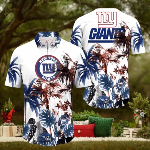 NFL New York Giants Hawaii Shirt Palm Tree Aloha Shirt For Fans