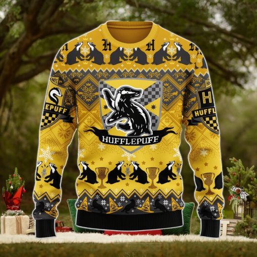 Harry Potter Hufflepuff Ugly Christmas Sweater Xmas Men And Women Christmas Gift