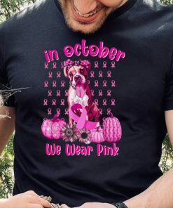 Cute We Wear Pink Boxer Breast Cancer Pumpkin Halloween T Shirt