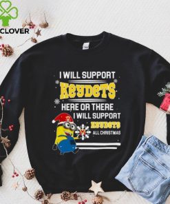 VMI Keydets Minion Support Here Or There All Christmas Christmas Sweatshirt