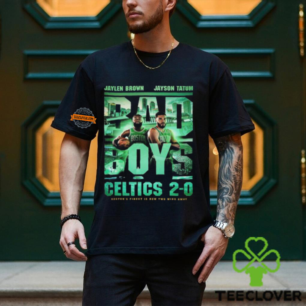 Jaylen Brown And Jayson Tatum Bad Boys Boston Celtics Is Now Two Wins Away Unisex T Shirt Jaylen Brown And Jayson Tatum Bad Boys Boston Celtics Is Now Two Wins Away Unisex T Shirt