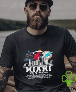 Heat, Dolphins, Marlins Miami City Of Champions Shirt