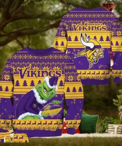 Minnesota Vikings Grinch Christmas Ugly Sweater