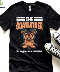 The Goatfather Farm Animal Farmer Rancher Goat Dad Lover T Shirt