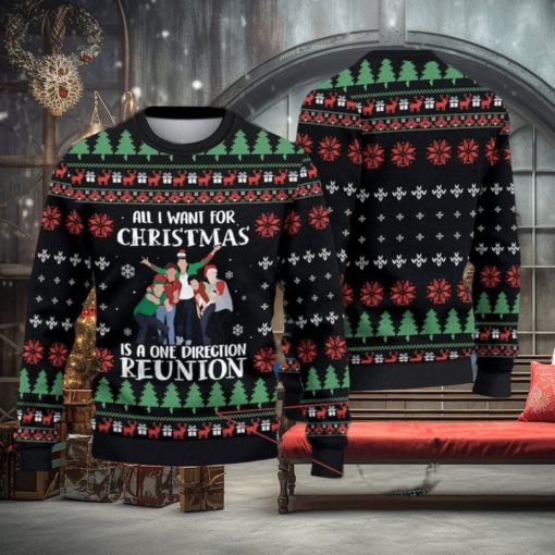 All I Want For Christmas Is A One Direction Reunion Ugly Sweater Christmas Ugly Sweater For Holiday Xmas Family Gift
