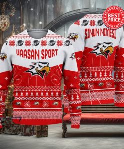 Vaasan Sport Liiga Custom Name Ugly Sweater Christmas