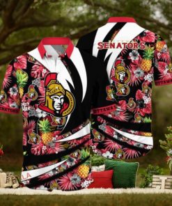 Vacation Essentials Ottawa Senators NHL Hawaiian Aloha Shirt