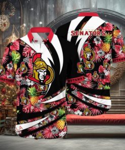 Vacation Essentials Ottawa Senators NHL Hawaiian Aloha Shirt