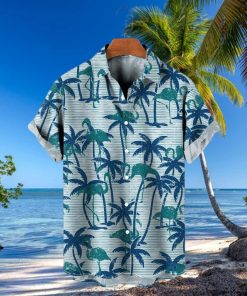 Vacation Hawaiian Tropical Palms Short Sleeve Shirt