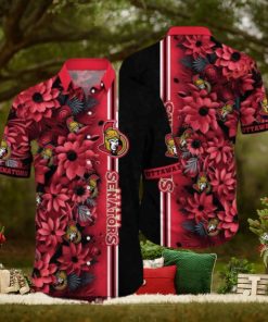 Vacation Spots Aloha Shirt Custom NHL Ottawa Senators Hawaiian Design