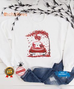 Valentine Red Car West Highland White Terrier Shirt tee