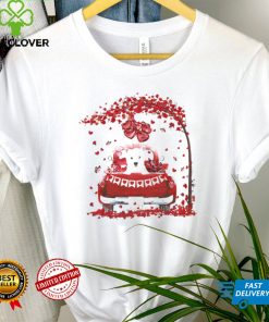 Valentine Red Car West Highland White Terrier Shirt tee