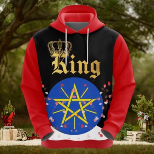 Valentines Day Hoodie Ethiopia King Valentine Hoodie