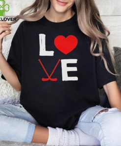 Valentines Day Ice Hockey Heart Sport Shirt