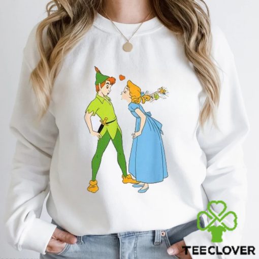 Valentine’s Day Peter Pan and Wendy Darling Kiss Shirt Great Gift Ideas For Couples